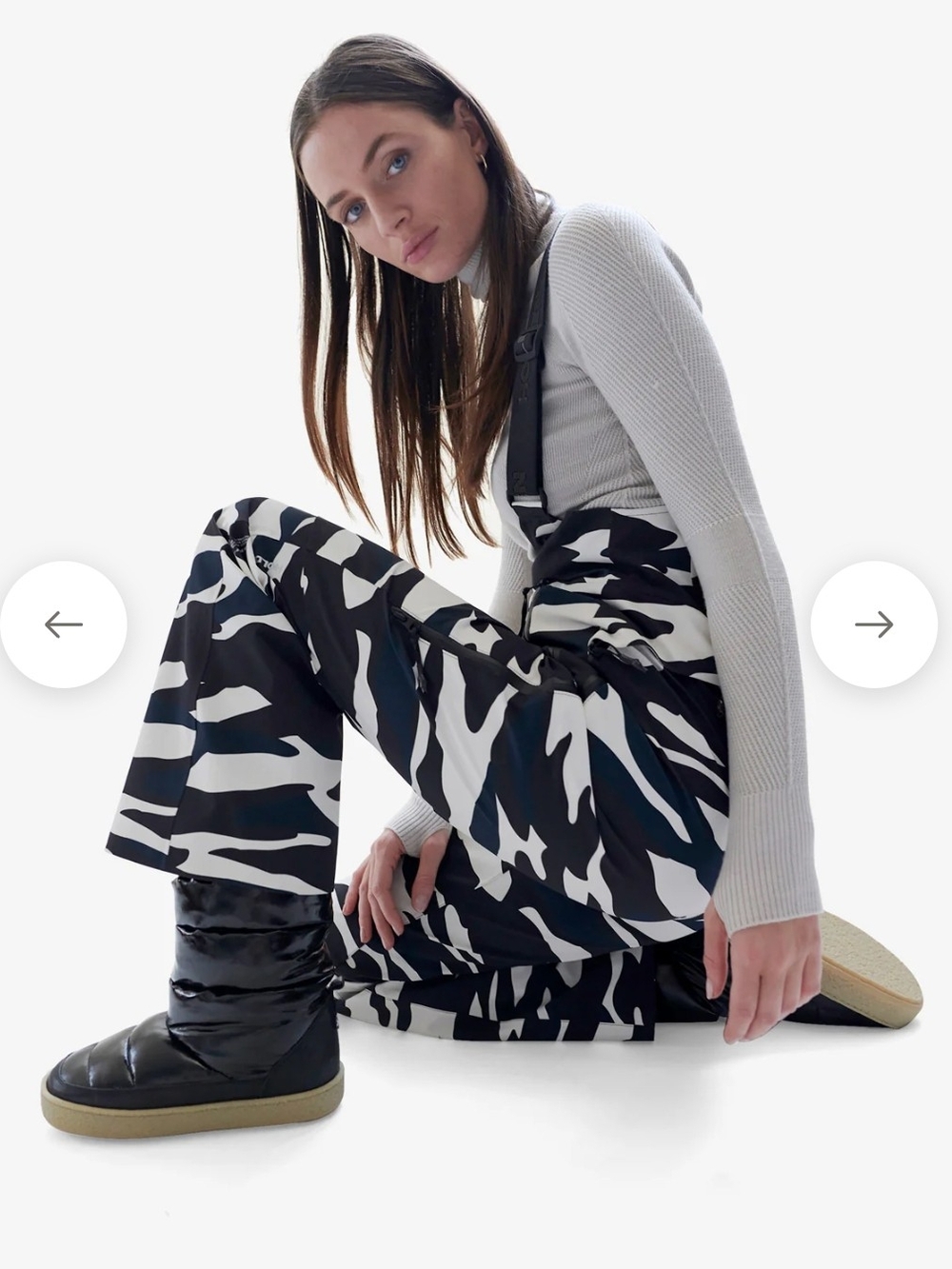 Holden Womens Black & White Print Track Pants